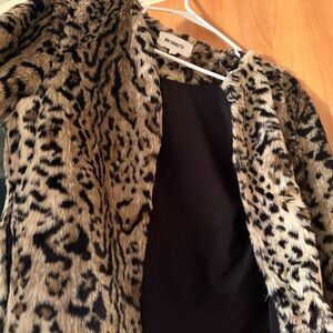BB Dakota Animal Print Teddy Jacket